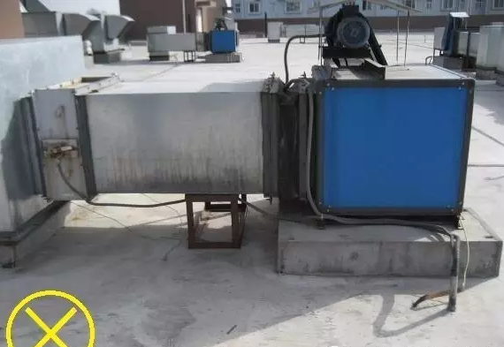 屋頂風(fēng)機(jī)安裝錯誤實例2 屋頂風(fēng)機(jī)安裝錯誤實例2